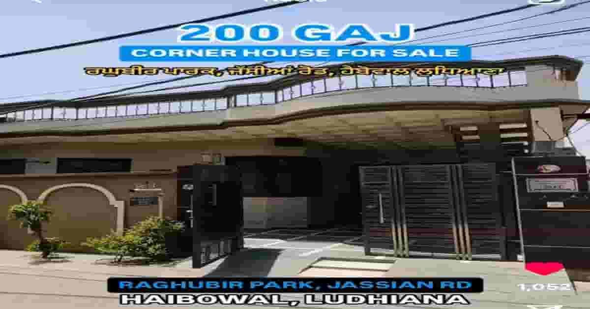 200 gaj house sale in Raghubir park jassian road ludhiana 78 lakhs